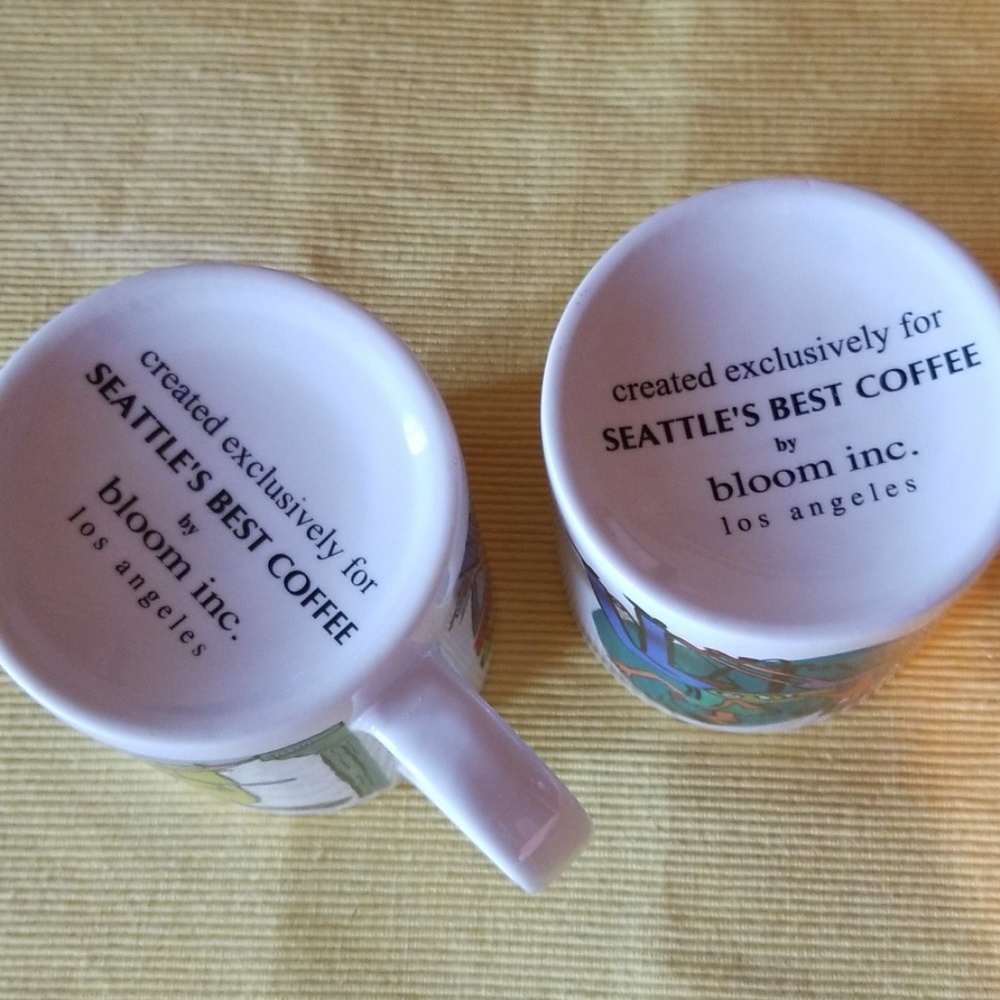 2 Seattle Best Coffee Cups - Picture 3 of 6